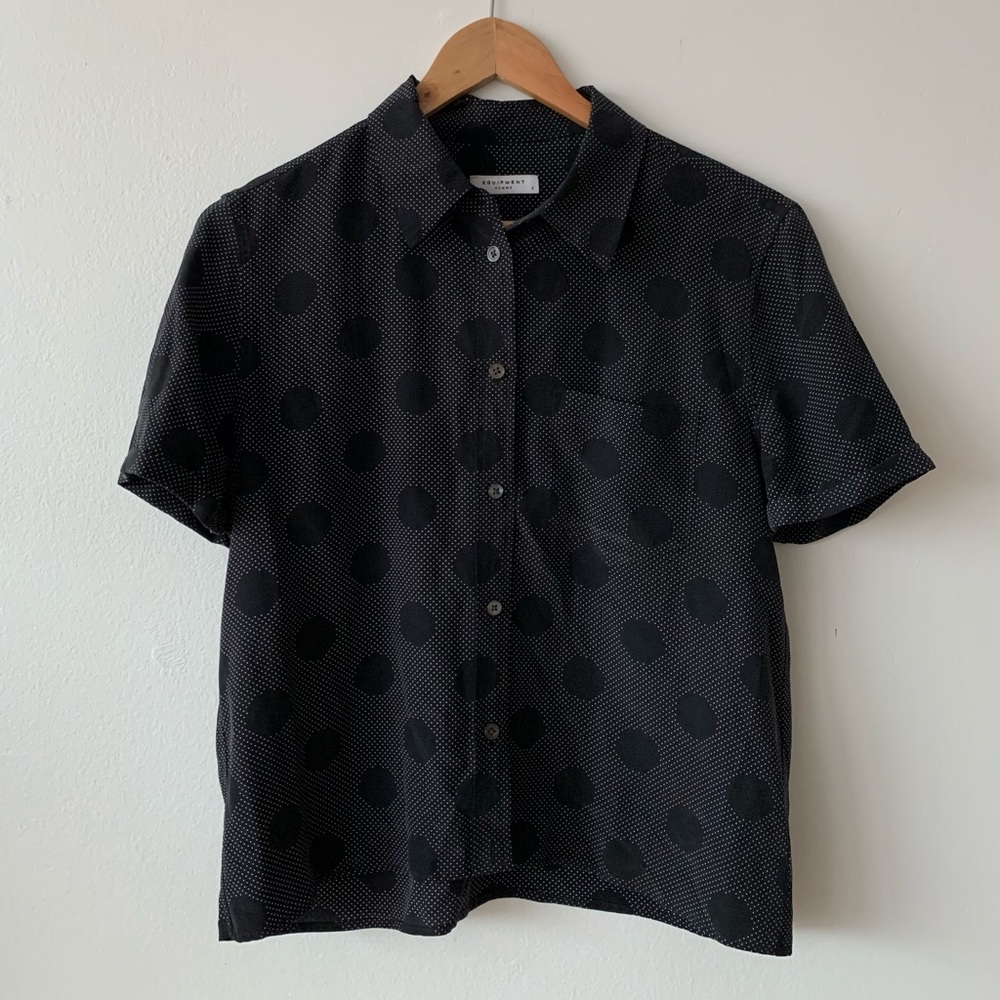 equipment femme polka dot blouse